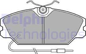 Delphi LP542 - Brake Pad Set, disc brake www.autospares.lv