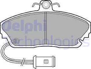 Delphi LP559 - Тормозные колодки, дисковые, комплект www.autospares.lv