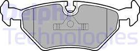 Delphi LP555 - Brake Pad Set, disc brake www.autospares.lv