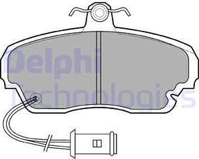 Delphi LP558 - Bremžu uzliku kompl., Disku bremzes autospares.lv