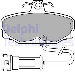 Delphi LP557 - Bremžu uzliku kompl., Disku bremzes autospares.lv