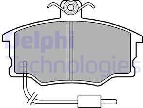 Delphi LP569 - Тормозные колодки, дисковые, комплект www.autospares.lv