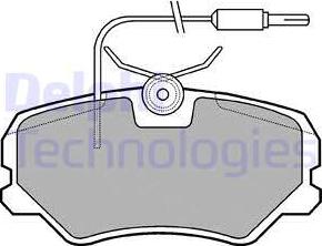 Delphi LP564 - Bremžu uzliku kompl., Disku bremzes autospares.lv