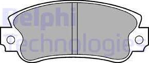 Delphi LP509 - Brake Pad Set, disc brake www.autospares.lv