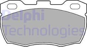 Delphi LP506-18B1 - Bremžu uzliku kompl., Disku bremzes www.autospares.lv