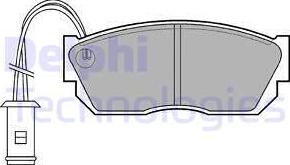 Delphi LP519 - Brake Pad Set, disc brake www.autospares.lv