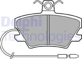 Delphi LP518 - Bremžu uzliku kompl., Disku bremzes www.autospares.lv