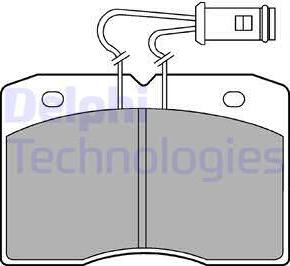 Delphi LP580 - Bremžu uzliku kompl., Disku bremzes autospares.lv