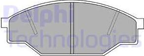 Delphi LP538 - Brake Pad Set, disc brake www.autospares.lv