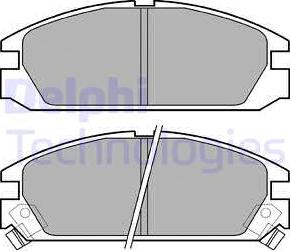 Delphi LP525 - Brake Pad Set, disc brake www.autospares.lv