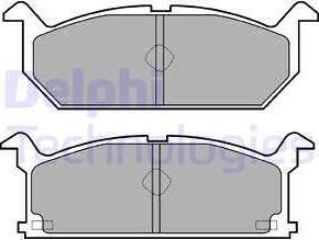 Delphi LP528 - Brake Pad Set, disc brake www.autospares.lv