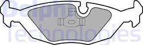 Delphi LP576 - Brake Pad Set, disc brake www.autospares.lv