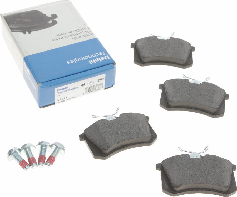 Delphi LP571 - Brake Pad Set, disc brake www.autospares.lv