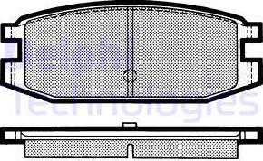 Delphi LP641 - Brake Pad Set, disc brake www.autospares.lv