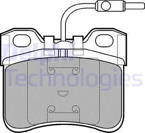 Delphi LP652 - Bremžu uzliku kompl., Disku bremzes www.autospares.lv