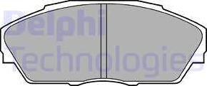 Delphi LP665 - Brake Pad Set, disc brake www.autospares.lv