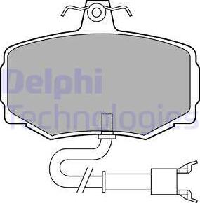 Delphi LP600 - Bremžu uzliku kompl., Disku bremzes www.autospares.lv