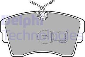 Delphi LP603 - Brake Pad Set, disc brake www.autospares.lv