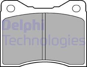 Delphi LP60 - Bremžu uzliku kompl., Disku bremzes www.autospares.lv