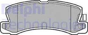 Delphi LP611 - Brake Pad Set, disc brake www.autospares.lv