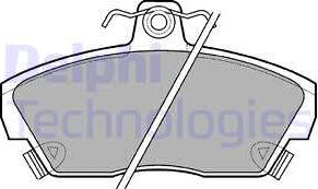 Delphi LP618 - Brake Pad Set, disc brake www.autospares.lv