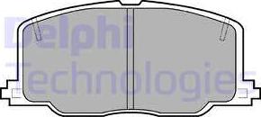 Delphi LP613 - Brake Pad Set, disc brake www.autospares.lv