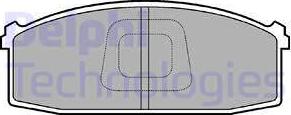 Delphi LP686 - Brake Pad Set, disc brake www.autospares.lv