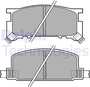 Delphi LP634 - Bremžu uzliku kompl., Disku bremzes autospares.lv