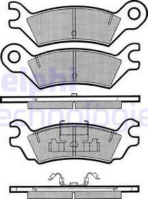 Delphi LP631 - Bremžu uzliku kompl., Disku bremzes www.autospares.lv