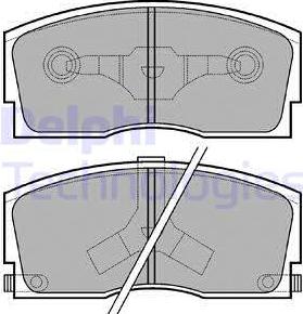 Delphi LP626 - Bremžu uzliku kompl., Disku bremzes www.autospares.lv