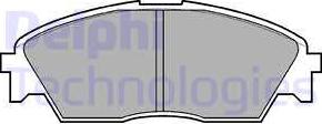 Delphi LP628 - Brake Pad Set, disc brake www.autospares.lv