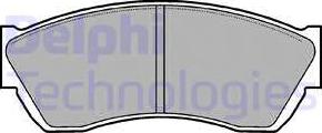 Delphi LP676 - Brake Pad Set, disc brake www.autospares.lv