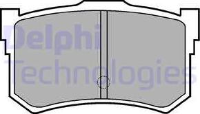 Delphi LP678 - Brake Pad Set, disc brake www.autospares.lv