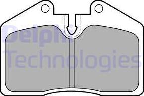 Delphi LP672 - Bremžu uzliku kompl., Disku bremzes autospares.lv