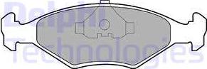 Delphi LP677 - Brake Pad Set, disc brake www.autospares.lv