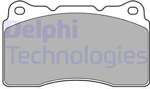 Delphi LP1944-18B1 - Bremžu uzliku kompl., Disku bremzes www.autospares.lv