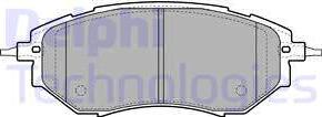 Delphi LP1941 - Brake Pad Set, disc brake www.autospares.lv