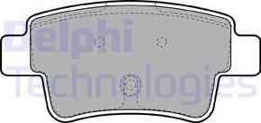 Delphi LP1965 - Тормозные колодки, дисковые, комплект www.autospares.lv