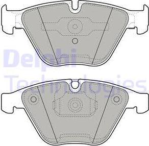 Delphi LP1961 - Brake Pad Set, disc brake www.autospares.lv