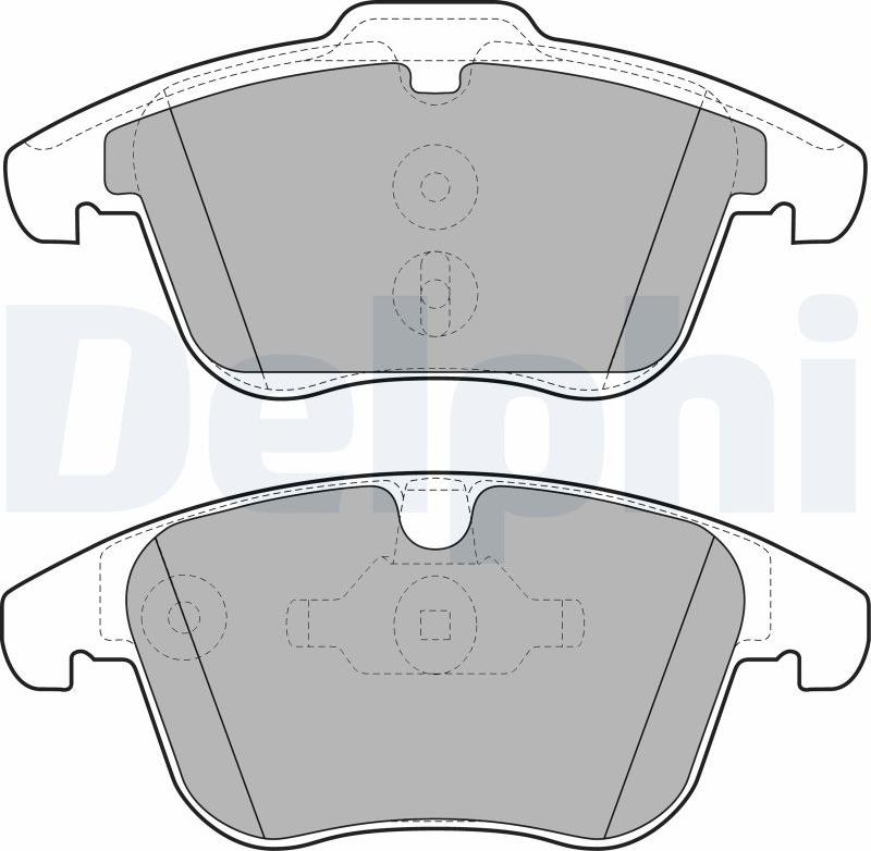 Delphi LP1967-17B1 - Bremžu uzliku kompl., Disku bremzes www.autospares.lv