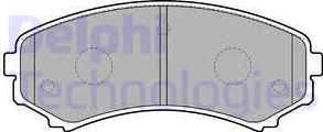 Delphi LP1909 - Brake Pad Set, disc brake www.autospares.lv