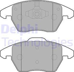 Delphi LP1904 - Тормозные колодки, дисковые, комплект www.autospares.lv