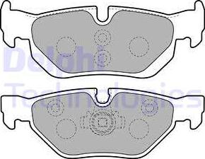 Delphi LP1915 - Brake Pad Set, disc brake www.autospares.lv