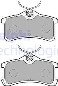 Delphi LP1917 - Тормозные колодки, дисковые, комплект www.autospares.lv