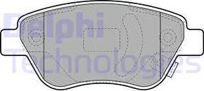 Delphi LP1989-18B1 - Brake Pad Set, disc brake www.autospares.lv