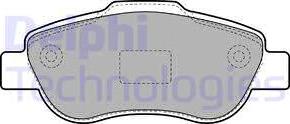 Delphi LP1929 - Brake Pad Set, disc brake www.autospares.lv