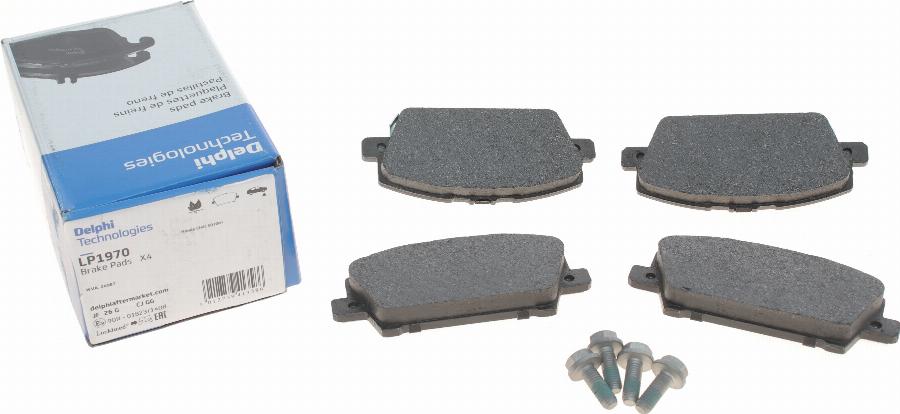 Delphi LP1970 - Brake Pad Set, disc brake www.autospares.lv