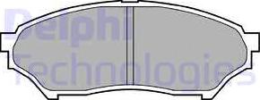 Delphi LP1448 - Тормозные колодки, дисковые, комплект www.autospares.lv