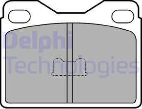 Delphi LP145 - Bremžu uzliku kompl., Disku bremzes autospares.lv