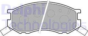 Delphi LP1461 - Brake Pad Set, disc brake www.autospares.lv